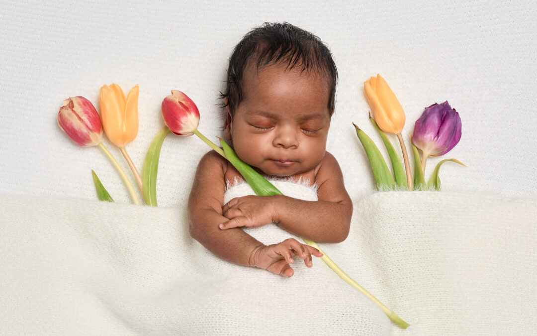 Newborn Baby Photography London | Spring Portraits at Home